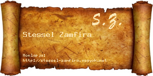Stessel Zamfira névjegykártya